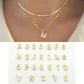 Gold Initial Layered Necklace