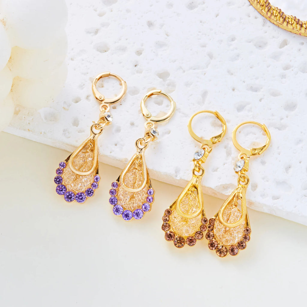 Violet Luxe Tassel Earrings