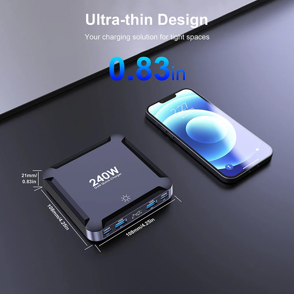 Ueetop 175W GaN 6-Port USB C Charger