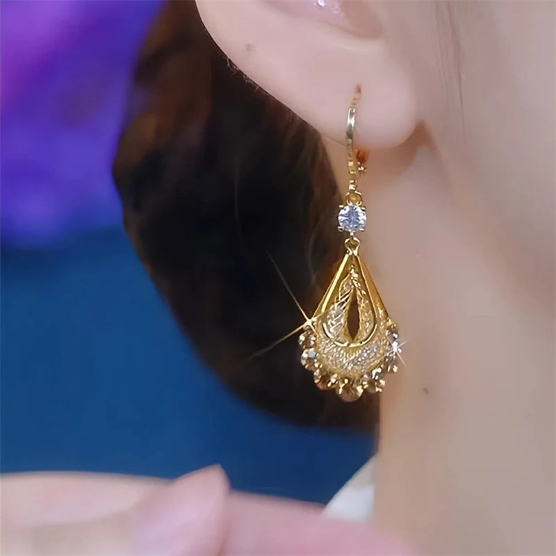 Violet Luxe Tassel Earrings