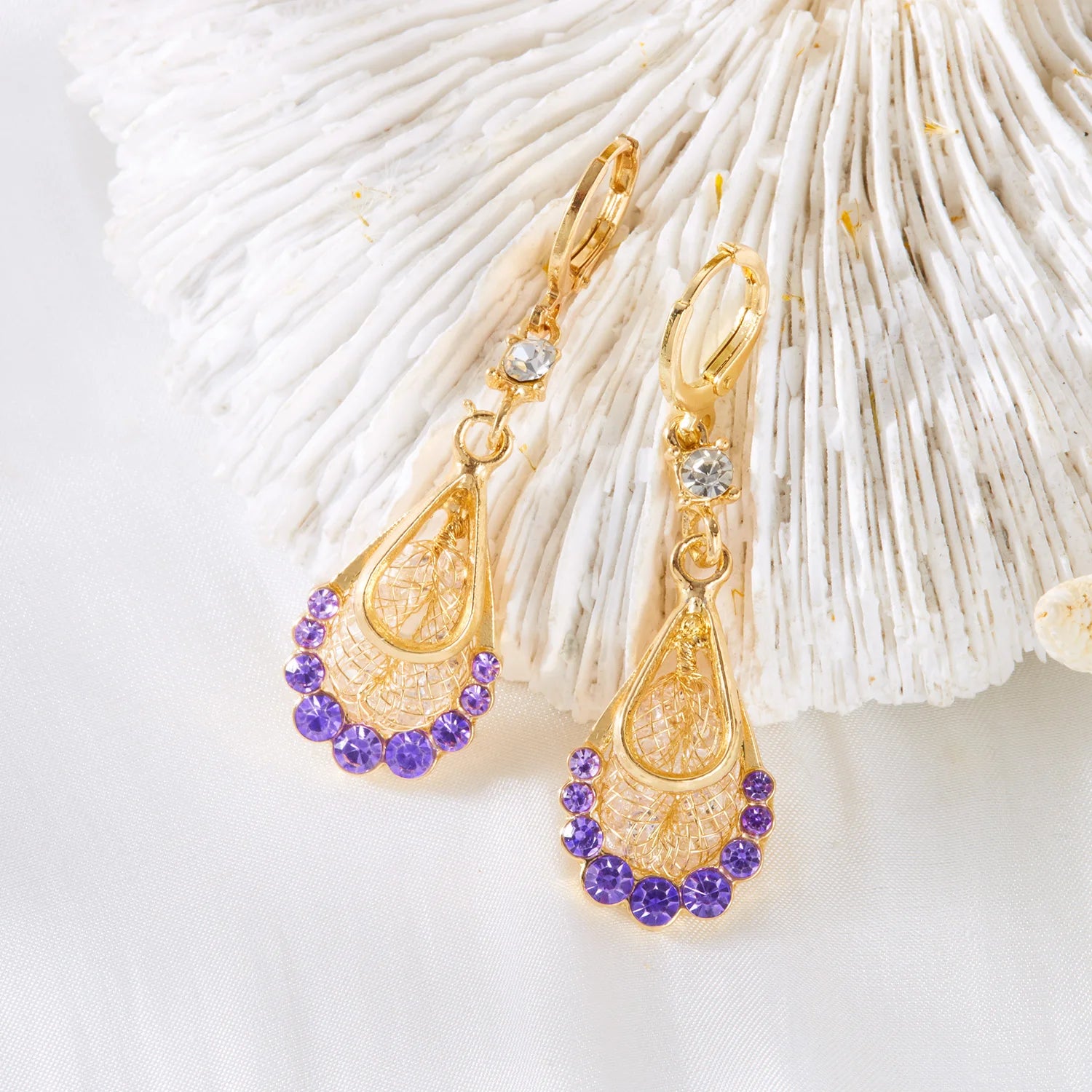 Violet Luxe Tassel Earrings